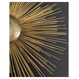Vintage Curtis Jere Inspired Brutalist Brass Starburst Wall Hanging