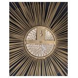 Vintage Curtis Jere Inspired Brutalist Brass Starburst Wall Hanging