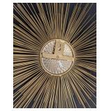 Vintage Curtis Jere Inspired Brutalist Brass Starburst Wall Hanging
