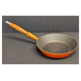 Le Creuset 9.5-inch Orange Enamel Cast Iron Frying Pan