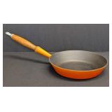 Le Creuset 9.5-inch Orange Enamel Cast Iron Frying Pan