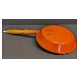 Le Creuset 9.5-inch Orange Enamel Cast Iron Frying Pan