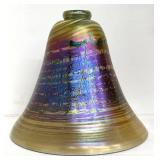 Joseph Clearman Vintage Art Glass Lamp - Iridescent Gold over Amethyst