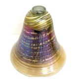 Joseph Clearman Vintage Art Glass Lamp - Iridescent Gold over Amethyst