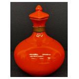 Vintage Orange Ceramic Water Carafe, RumRill #565