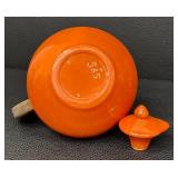 Vintage Orange Ceramic Water Carafe, RumRill #565