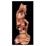 Jiang Ziya Statue - Hand-Carved Boxwood Chinese Wood