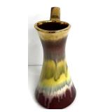 Vintage West Germany Tulip Drip-Glaze Ceramic Vase - 1960s-1970s