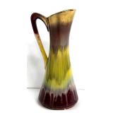 Vintage West Germany Tulip Drip-Glaze Ceramic Vase - 1960s-1970s