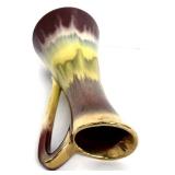 Vintage West Germany Tulip Drip-Glaze Ceramic Vase - 1960s-1970s