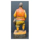 Sancho Panza Vintage Hand-Carved Wooden Figurine