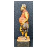 Sancho Panza Vintage Hand-Carved Wooden Figurine