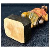 Sancho Panza Vintage Hand-Carved Wooden Figurine