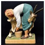 Henning Hand-Carved Figurine - Man with Goat, Norway