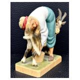 Henning Hand-Carved Figurine - Man with Goat, Norway