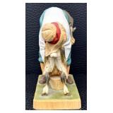 Henning Hand-Carved Figurine - Man with Goat, Norway