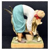 Henning Hand-Carved Figurine - Man with Goat, Norway