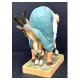 Henning Hand-Carved Figurine - Man with Goat, Norway