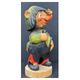Henning Eagleson Troll - Hand-Carved Norwegian Folk Art Figurine