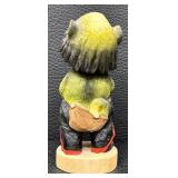 Henning Eagleson Troll - Hand-Carved Norwegian Folk Art Figurine