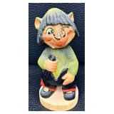 Henning Eagleson Troll - Hand-Carved Norwegian Folk Art Figurine