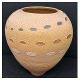 Handcrafted Terracotta Vase - Pink/Peach - Jame Fine