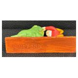 PC - Frog & Man Wood Carving