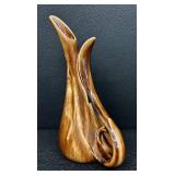 Vintage Mid Century Dakota Art Pottery Gladys Wax Vases Pinecone Pattern
