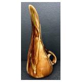 Vintage Mid Century Dakota Art Pottery Gladys Wax Vases Pinecone Pattern