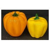 Glass Pepper & Tomato Set - Colorful Glass Veggies (Lot of 9)