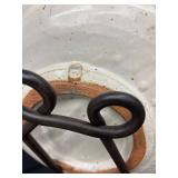Vintage Warren McKenzie Pottery Bowl on Iron Stand