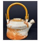 Warren McKenzie Teapot - Studio Pottery Rust Glaze