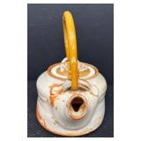 Warren McKenzie Teapot - Studio Pottery Rust Glaze