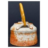 Warren McKenzie Teapot - Studio Pottery Rust Glaze