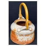 Warren McKenzie Teapot - Studio Pottery Rust Glaze