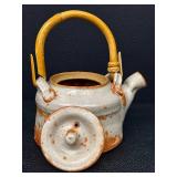 Warren McKenzie Teapot - Studio Pottery Rust Glaze
