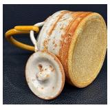 Warren McKenzie Teapot - Studio Pottery Rust Glaze