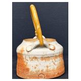 Warren McKenzie Teapot - Studio Pottery Rust Glaze