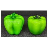Glass Vegetables Display Set (Pepper & Tomato) (Lot of 7)