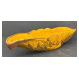Vintage Maurice of California USA Leaf-Shaped Serving Bowl
