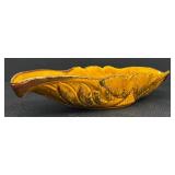 Vintage Maurice of California USA Leaf-Shaped Serving Bowl