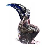 Vintage Alexandrite Art Glass Toucan Figurine