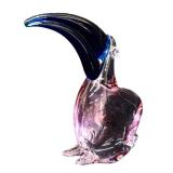 Vintage Alexandrite Art Glass Toucan Figurine