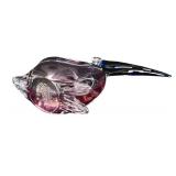 Vintage Alexandrite Art Glass Toucan Figurine