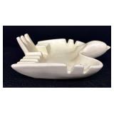 Vintage Red Wing USA Ceramic Bird Ashtray