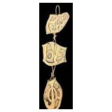 Abbey Press Love & Joy Wall Hanging Ceramic Sculpture 25in Tall Vintage 1970s