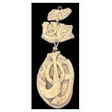 Abbey Press Love & Joy Wall Hanging Ceramic Sculpture 25in Tall Vintage 1970s