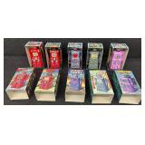 Lot of 5 Rocket USA Wind Up Robots with Boxes 1997