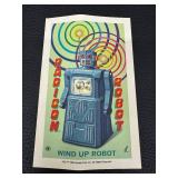 Lot of 5 Rocket USA Wind Up Robots with Boxes 1997