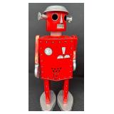 Atomic Robot Man Tin Wind-Up Toy with Box and Key